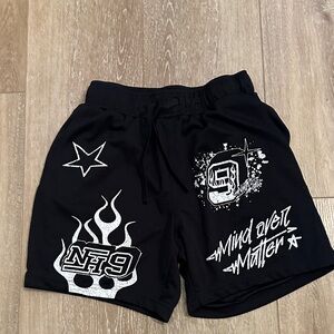 Ninth Hall Athletic Shorts Mind Over Matter  Graphic Designs